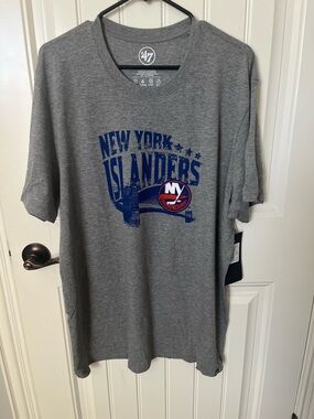 '47 Brand Slate Grey T-Shirt with Blue & Orange Team Logo